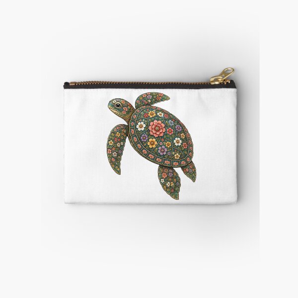 Item preview, Turtle Floral | Ocean Floral Art Collection   designed and sold by Zaru Art Studio.