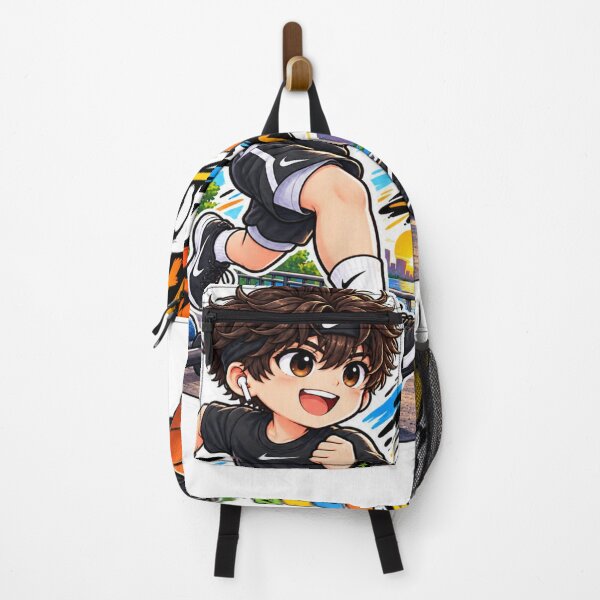Item preview, Stay Active Anime Boy Fitness Sticker | Cute Workout Sports Sticker designed and sold by Genzfirevibes.