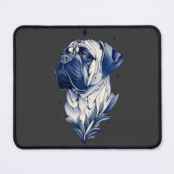 Item preview, Blue and white Bullmastiff puppy dog designed and sold by MendaciousMina.