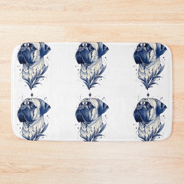 Item preview, Blue and white Bullmastiff puppy dog designed and sold by MendaciousMina.