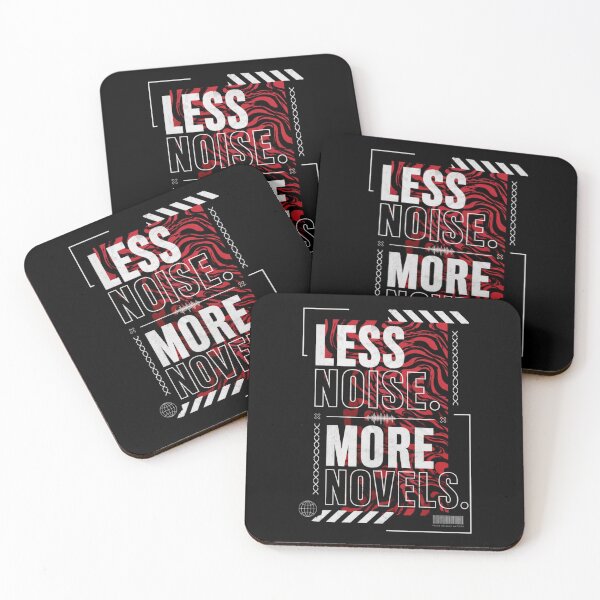 Item preview, Less Noise More Novels designed and sold by StockAnime.