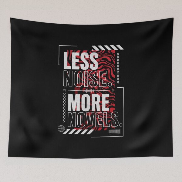 Item preview, Less Noise More Novels designed and sold by StockAnime.
