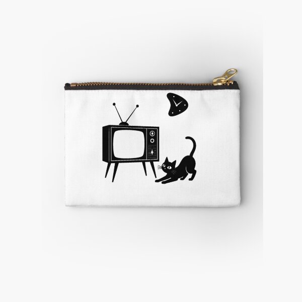 Item preview, Mid-Century Modern Cat & TV designed and sold by Retroteez.