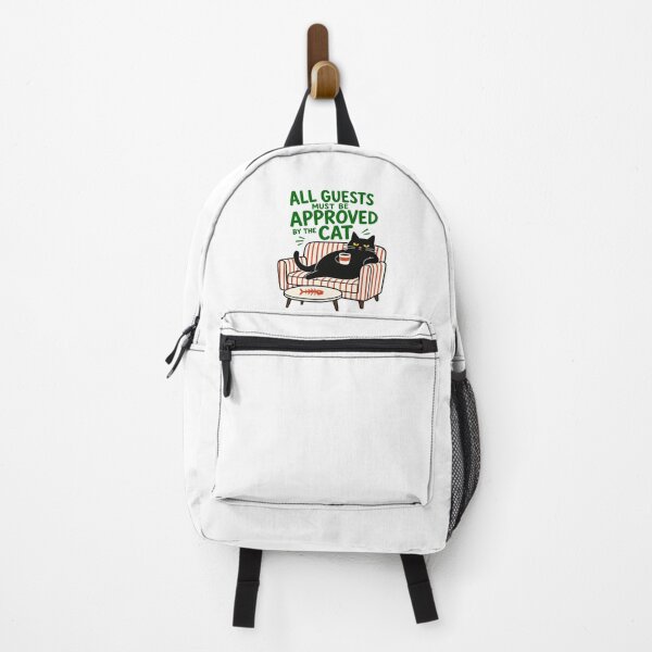 Item preview, All Guests Must Be Approved By The Cat Funny Black Cat Couch Graphic designed and sold by The Upside Down.