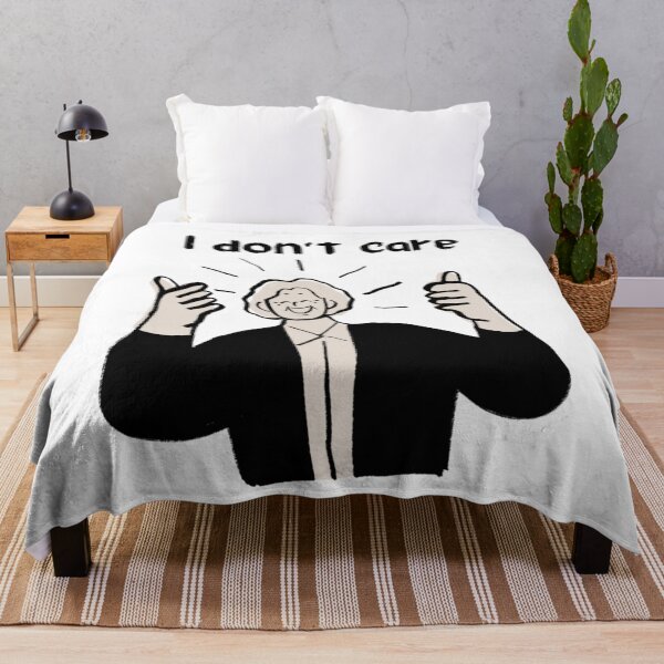 Item preview, Funny I Don't Care Minimalist Cartoon designed and sold by     Fatma Creates.