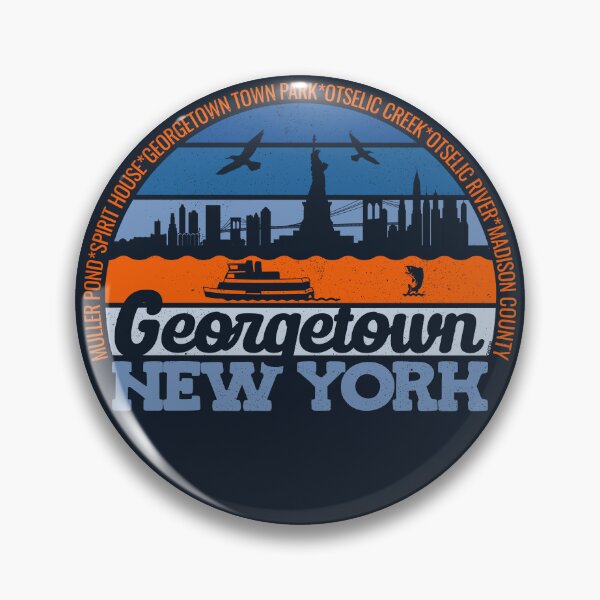 Item preview, Georgetown New York Sunset Retro Vintage Local Pride Logo designed and sold by CRHPOD20.