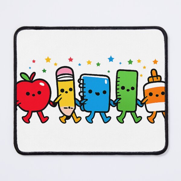 Item preview, Bold Primary Colors School Supplies Shirt designed and sold by MOCH- ART.