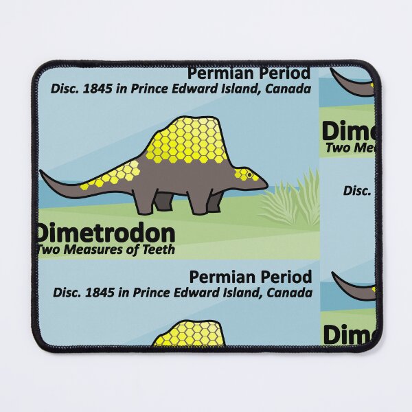 Item preview, Cute Dimetrodon Prehistoric Infographic | Permian Period designed and sold by JayMakesTiktok.