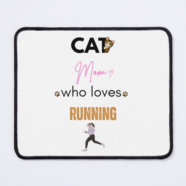 Item preview, Cat Mom Who Loves Running designed and sold by PawFitt.