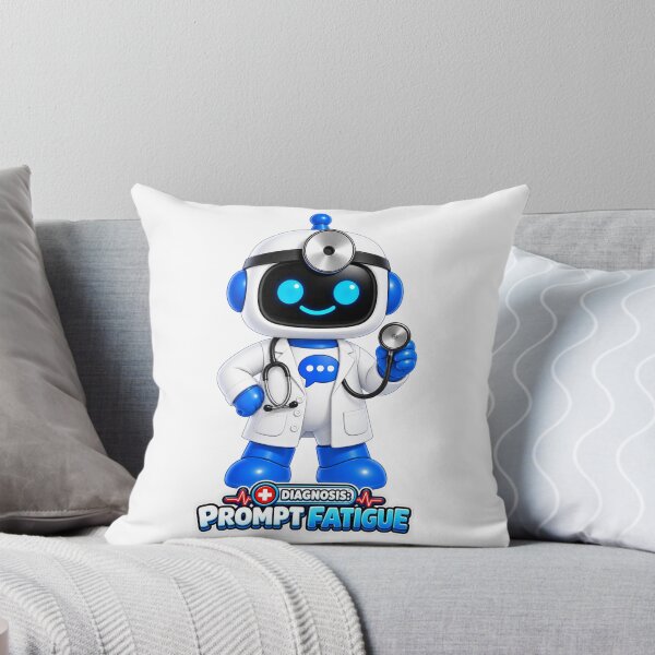 Item preview, Chatty SqueezBot. Diagnosis: Prompt Fatigue designed and sold by BSCI Designs.