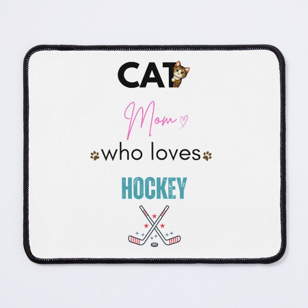 Item preview, Cat Mom Who Loves Hockey designed and sold by PawFitt.