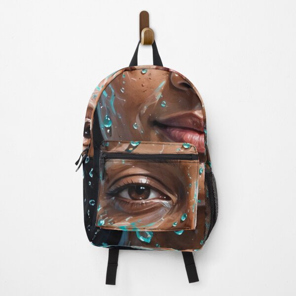 Item preview, South Asian Monsoon Goddess - Water Droplets Portrait designed and sold by Surviving Monday Club.