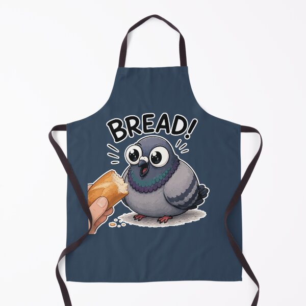 Item preview, Funny Pigeon Sticker – “BREAD!” Excited Bird Reaction designed and sold by SimplePoDesign.