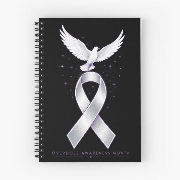 Item preview, Overdose Awareness Month Dove And Ribbon Art Support Gift for Advocates designed and sold by Nightarel.