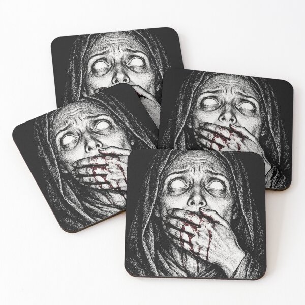 Item preview, Gothic Horror Bloody Hand Engraving Art designed and sold by The Mellonaire.