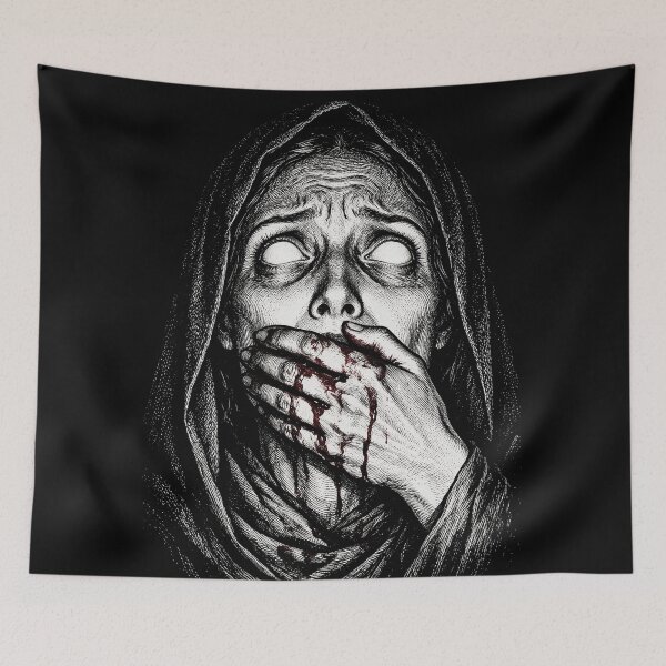 Item preview, Gothic Horror Bloody Hand Engraving Art designed and sold by The Mellonaire.