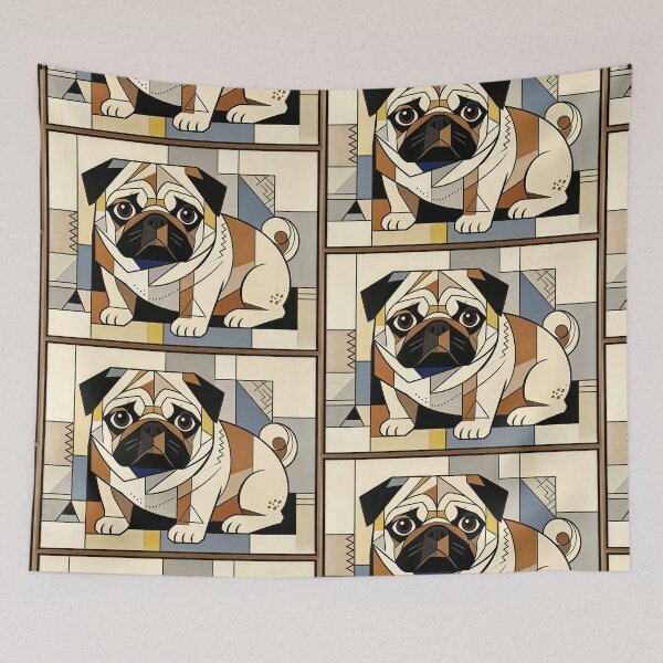 Item preview, cubist animal artwork designed and sold by forget45studio.