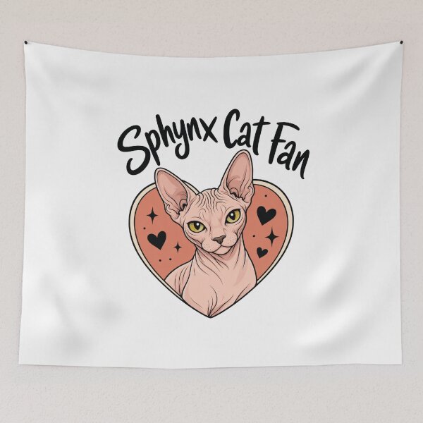 Item preview, Sphynx Cat Fan designed and sold by musthavewords.