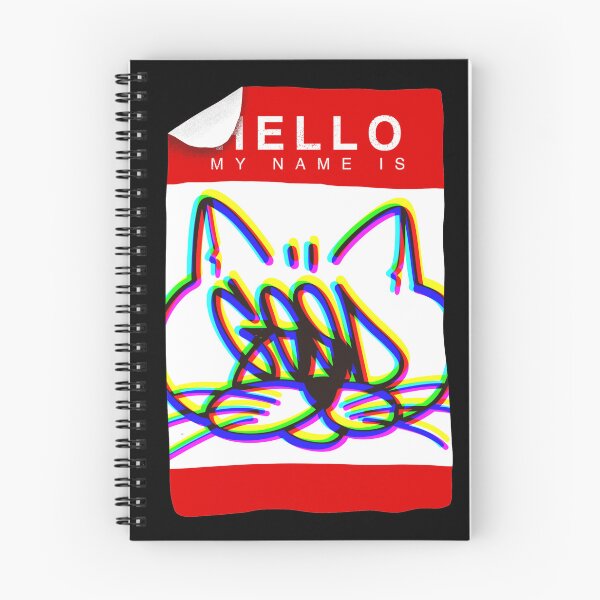 Item preview, HIP HOP TAG Hello My Name Is – Uglycat Cat designed and sold by UglyCattt.