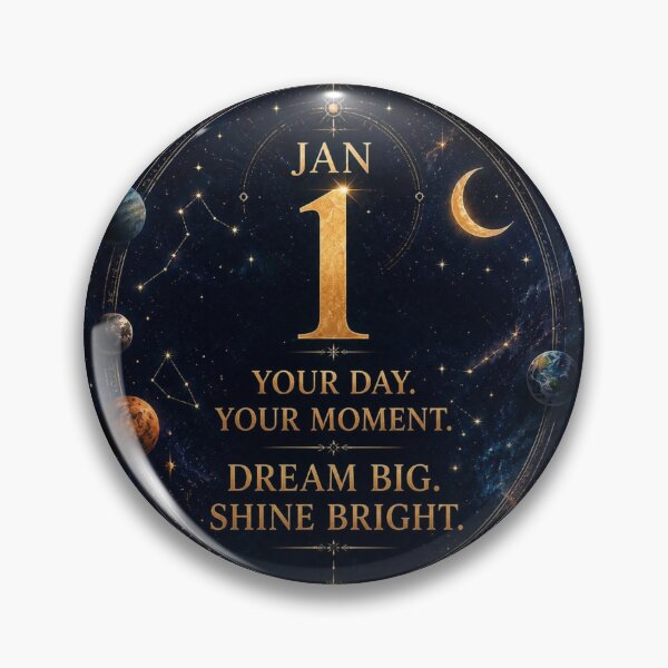 Item preview, January 1 Birthday Inspirational Design designed and sold by LunaMoments.