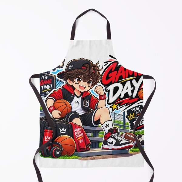 Item preview, Game Day Basketball Anime Boy Sticker | Cute Basketball Sports Sticker designed and sold by Genzfirevibes.
