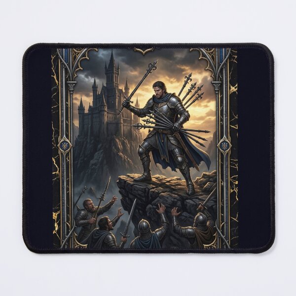 Item preview, Page of Rods- tarot card designed and sold by Studio77-Gothic.