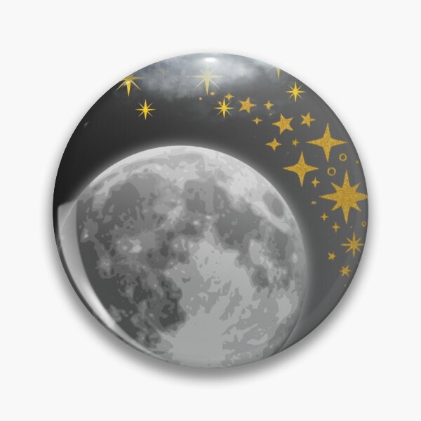 Item preview, Moonlit Wolf & Golden Stars designed and sold by Sparklers-123.