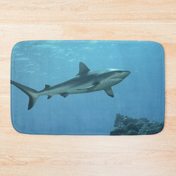 Item preview, Majestic Grey Reef Shark at Vertigo * Sunlit Pacific Photo |  designed and sold by Photo & Design Ute Niemann.