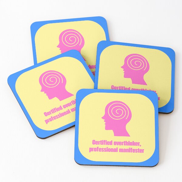Item preview, Certified Overthinker Professional Manifester Funny Quote designed and sold by jianina-alondra.