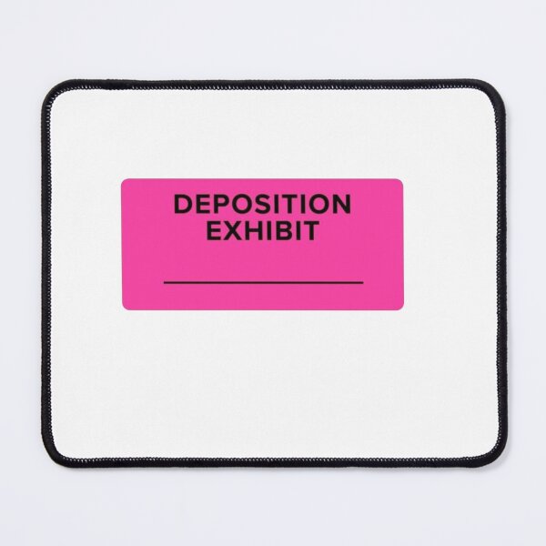 Item preview, Pink Deposition Exhibit Sticker | Legal Aesthetic Sticker | Future Lawyer Courtroom Decor designed and sold by JusticeForSale.