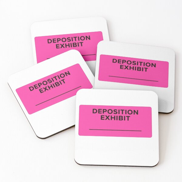 Item preview, Pink Deposition Exhibit Sticker | Legal Aesthetic Sticker | Future Lawyer Courtroom Decor designed and sold by JusticeForSale.