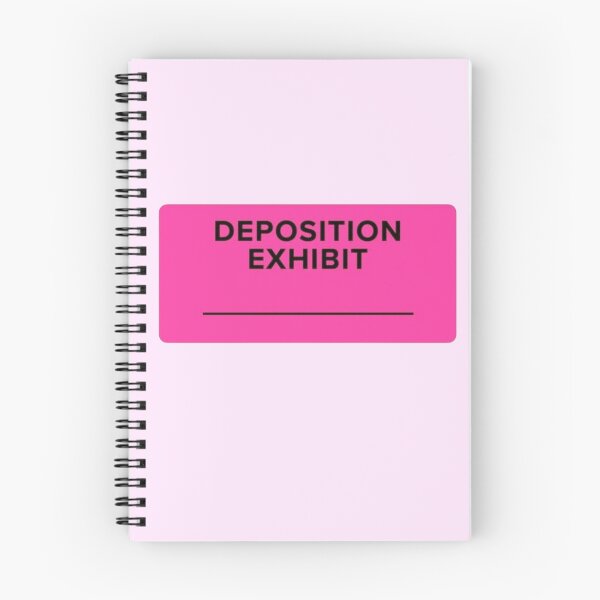 Item preview, Pink Deposition Exhibit Sticker | Legal Aesthetic Sticker | Future Lawyer Courtroom Decor designed and sold by JusticeForSale.