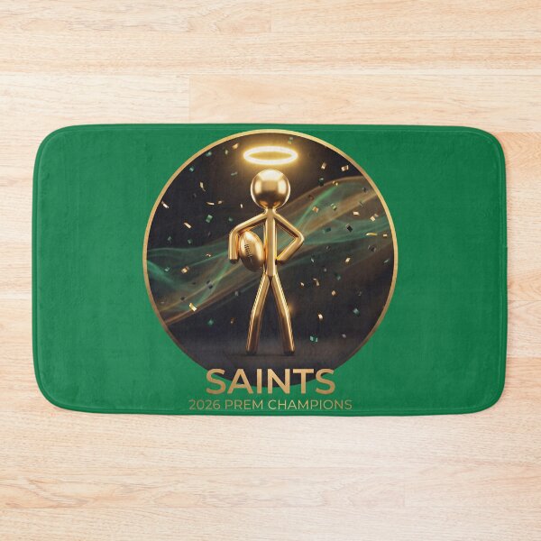 Item preview, Saints Gold Mascot Trophy Champions Premium Graphic designed and sold by ButtonUpArt.