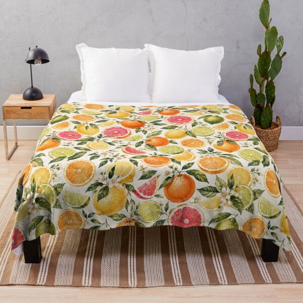 Item preview, Citrus Fruit Pattern – Oranges Lemons Limes & Grapefruit designed and sold by BROHLine Studio.