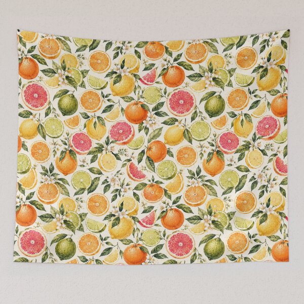 Item preview, Citrus Fruit Pattern – Oranges Lemons Limes & Grapefruit designed and sold by BROHLine Studio.