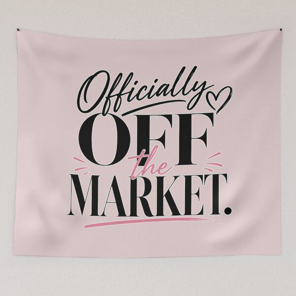 Item preview, Officially Off the Market – Funny Engaged Bride & Wedding Design designed and sold by TheStephanieRome.