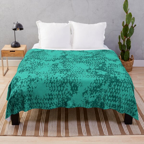 Item preview, Modern Distressed Python Print Pattern | Bright Teal designed and sold by Frohyou.