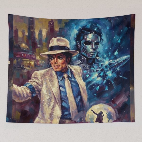 Item preview, Moonwalker Sci-Fi Musical Fine Art Tribute designed and sold by Art's Diner.