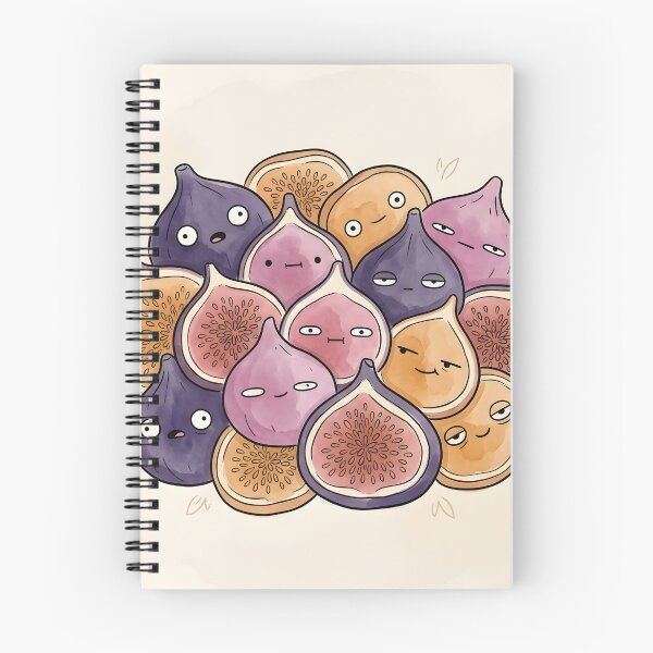 Item preview, Cute Figs and Dried Fruits Pile Kawaii Fruit Illustration designed and sold by DuckOddity.