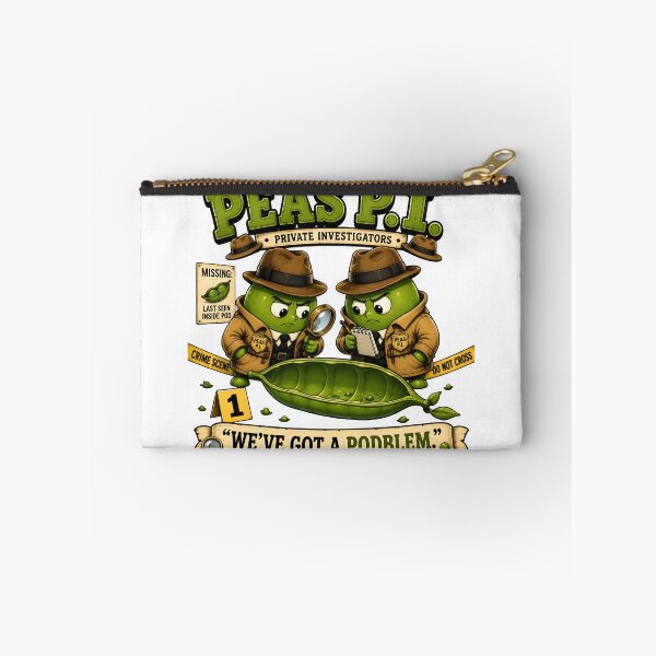 Item preview, Peas P.I. Detectives – We’ve Got a Podblem Funny Pea Food Pun designed and sold by Snackwear Apparel.