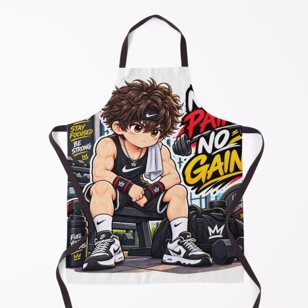 Item preview, No Pain No Gain Anime Gym Sticker | Motivational Fitness Workout Sticker designed and sold by Genzfirevibes.