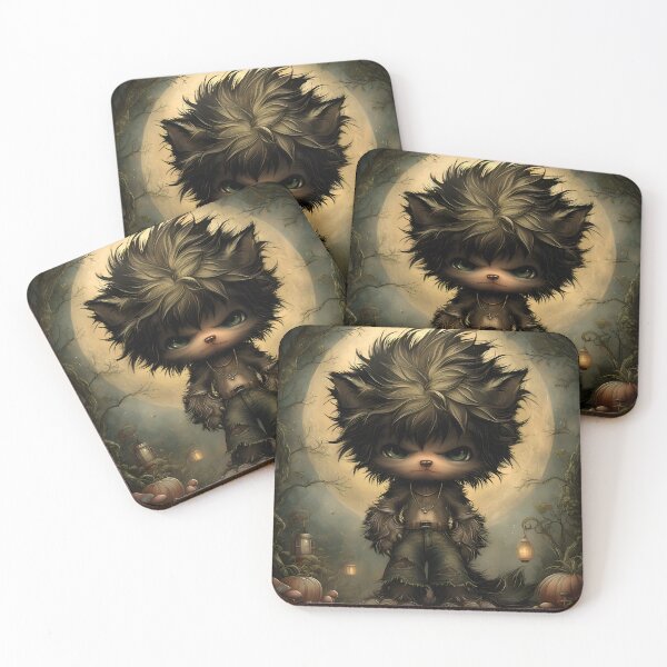 Item preview, Storybook Wolfman | Classic Halloween Monster | Gothic Fantasy Art designed and sold by InkAndGloom.