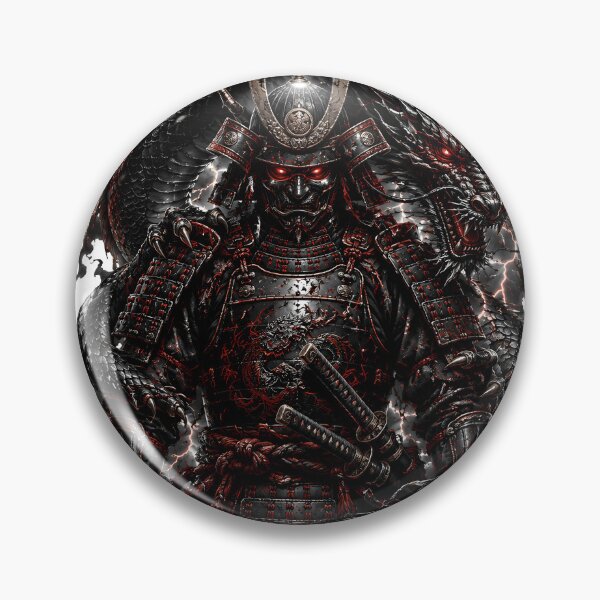 Item preview, Dragon Samurai - Japanese Warrior with Dark Dragon designed and sold by MouradStudio.