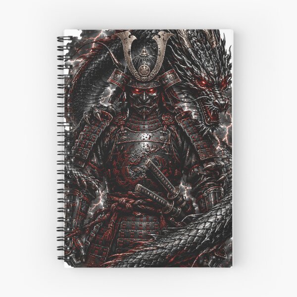 Item preview, Dragon Samurai - Japanese Warrior with Dark Dragon designed and sold by MouradStudio.