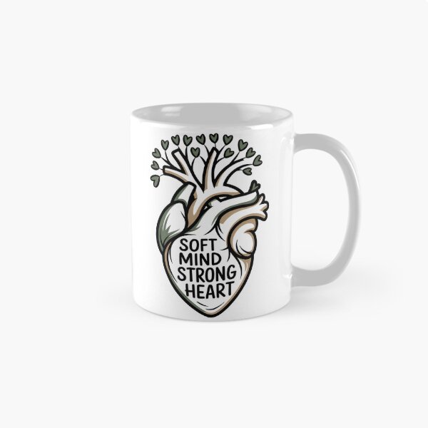 Item preview, Soft Mind Strong Heart with Leaves for Stress Relief designed and sold by 108stillness.