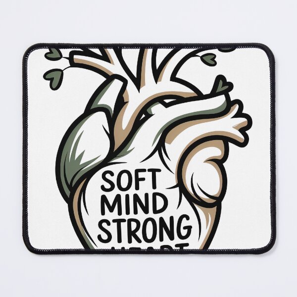 Item preview, Soft Mind Strong Heart with Leaves for Stress Relief designed and sold by 108stillness.