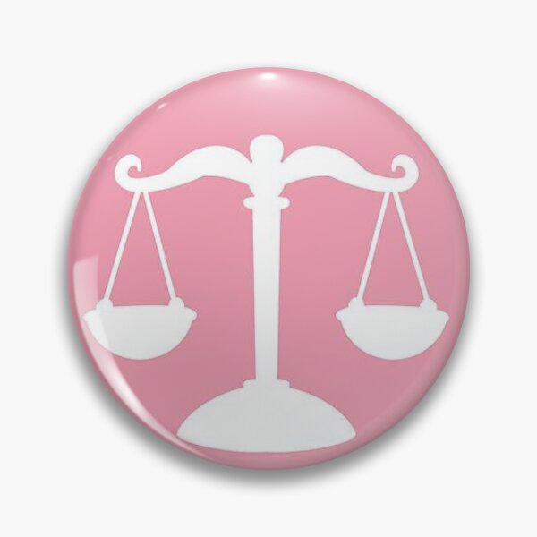 Item preview, Pink Justice Icon Sticker | Minimalist Law Student Aesthetic | Cute Courtroom Symbol designed and sold by JusticeForSale.