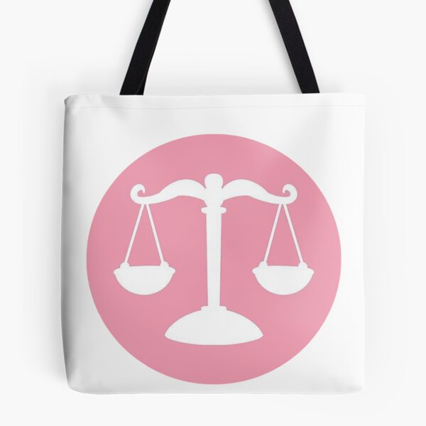 Item preview, Pink Justice Icon Sticker | Minimalist Law Student Aesthetic | Cute Courtroom Symbol designed and sold by JusticeForSale.