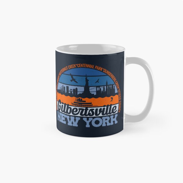 Item preview, Gilbertsville New York Sunset Retro Vintage Local Pride Logo designed and sold by CRHPOD20.