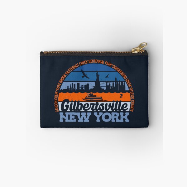 Item preview, Gilbertsville New York Sunset Retro Vintage Local Pride Logo designed and sold by CRHPOD20.